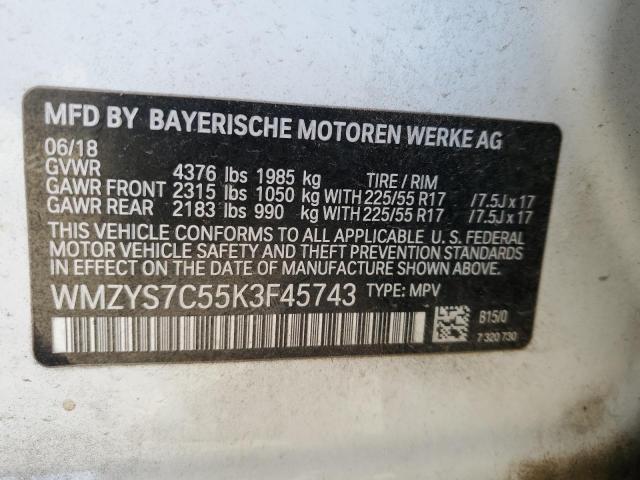 WMZYS7C55K3F45743 Mini COOPER COUNTRYMAN
