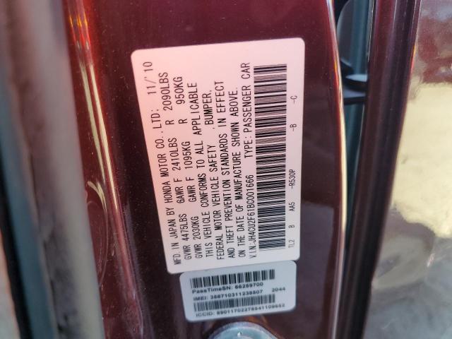 JH4CU2F61BC001666 Acura TSX
