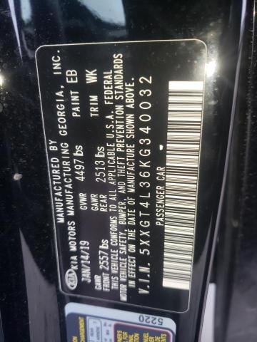 5XXGT4L36KG340032 KIA Optima Lx
