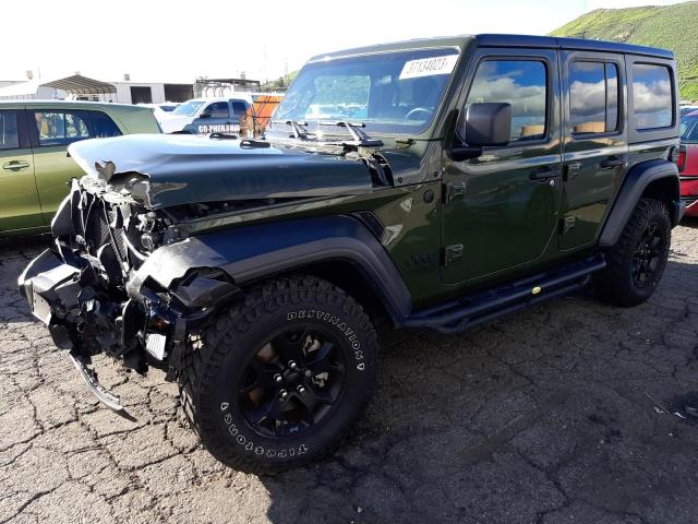 Salvage cars for sale from Copart Colton, CA: 2021 Jeep Wrangler U
