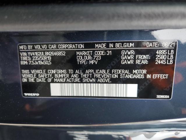 YV4162UL8N2646852 Volvo XC40