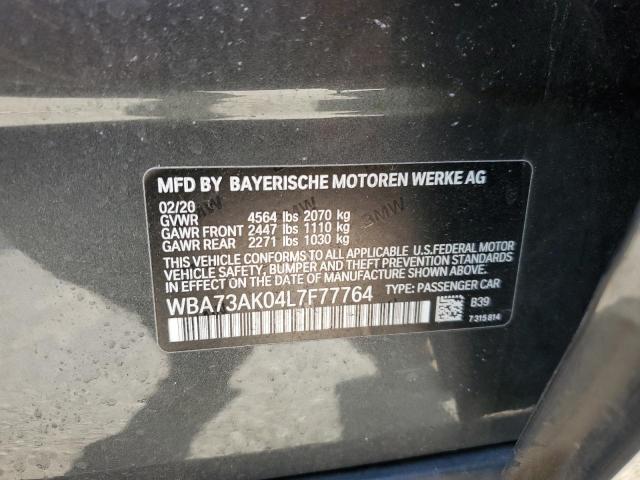 WBA73AK04L7F77764 BMW 228XI