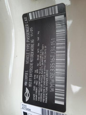 WMWRE33516TJ34151 Mini Cooper