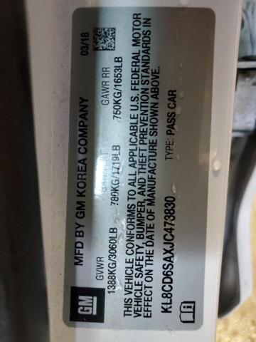 2018 CHEVROLET SPARK 1LT KL8CD6SAXJC473830