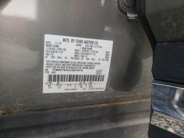2020 FORD EXPLORER X - 1FMSK7DH3LGB19518