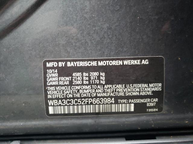 2015 BMW 320 I XDRI - WBA3C3C52FP663984