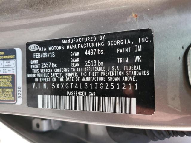 5XXGT4L31JG251211 KIA Optima Lx