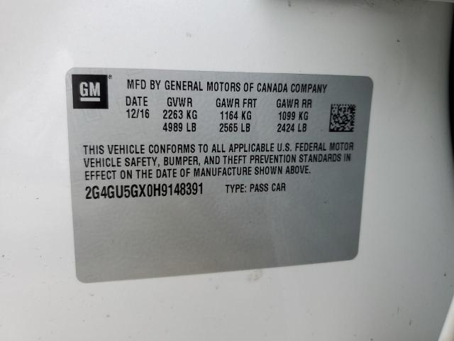 2017 BUICK REGAL GS - 2G4GU5GX0H9148391