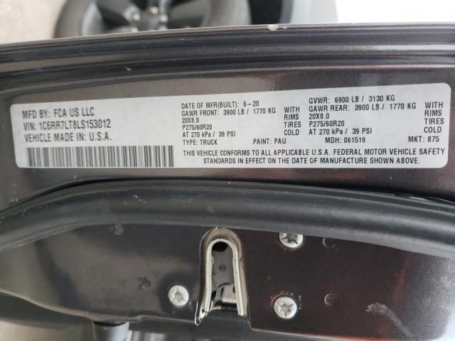 2020 RAM 1500 CLASS 1C6RR7LT8LS153012