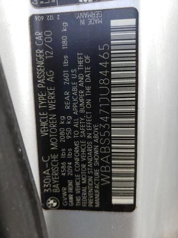 WBABS53471JU84465 BMW 330 CI