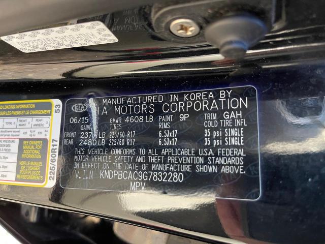 KNDPBCAC9G7832280 KIA Sportage Lx
