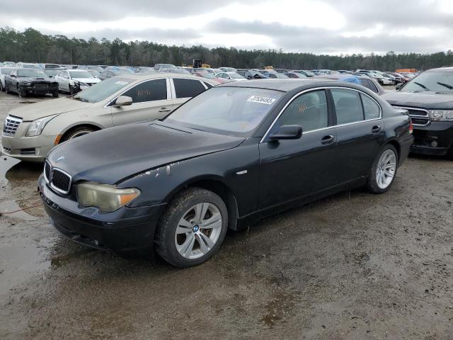 Salvage cars for sale from Copart Harleyville, SC: 2003 BMW 745 I