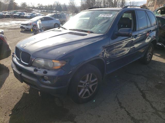 Salvage cars for sale from Copart New Britain, CT: 2005 BMW X5 3.0I