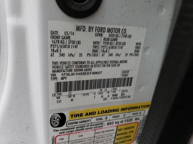 1FMJK1H55EEF49607 Ford Expedition El Xlt