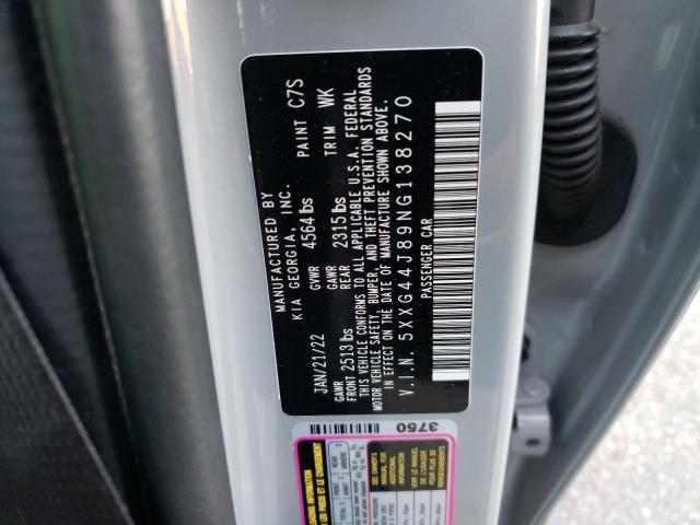 5XXG44J89NG138270 KIA K5 Gt