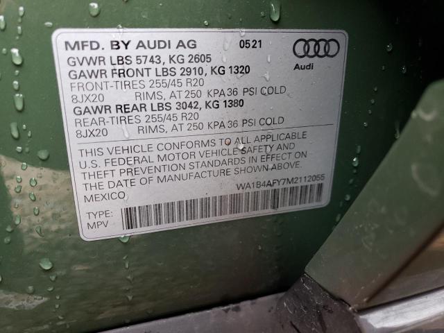2021 AUDI SQ5 PREMIU - WA1B4AFY7M2112055