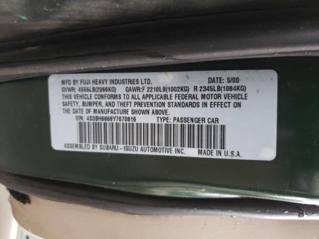 4S3BH6868Y7670816 Subaru Legacy Outback Limited