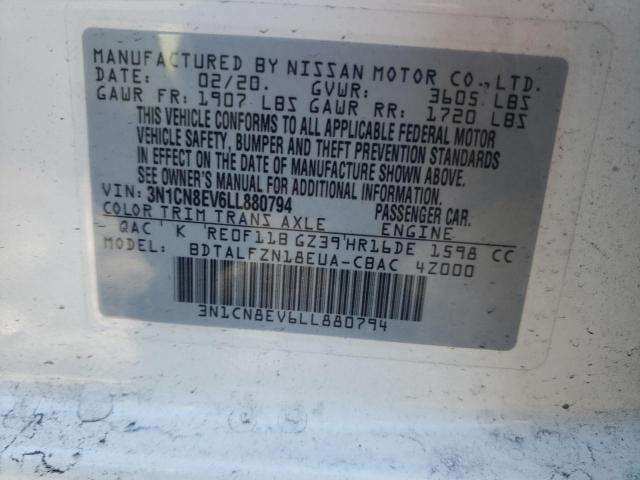 2020 NISSAN VERSA SV - 3N1CN8EV6LL880794
