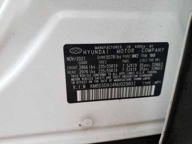 2022 HYUNDAI SANTA FE L - KM8S5DA14NU029831