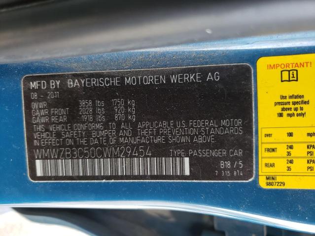 WMWZB3C50CWM29454 Mini Cooper