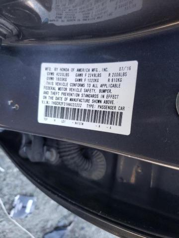 2017 HONDA ACCORD LX - 1HGCR2F31HA020202