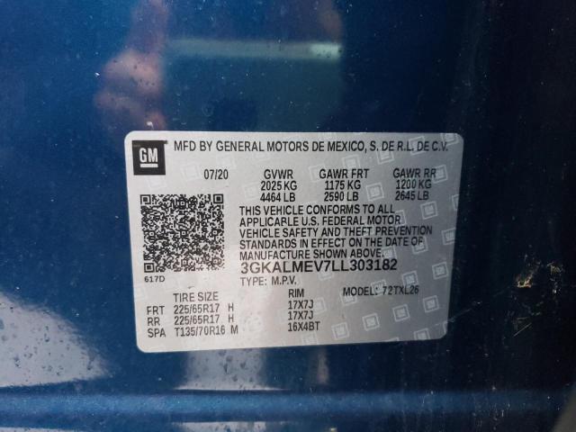 3GKALMEV7LL303182 GMC Terrain Sle