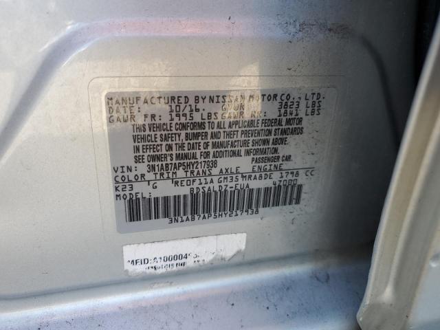 2017 NISSAN UK 3N1AB7AP5HY217938