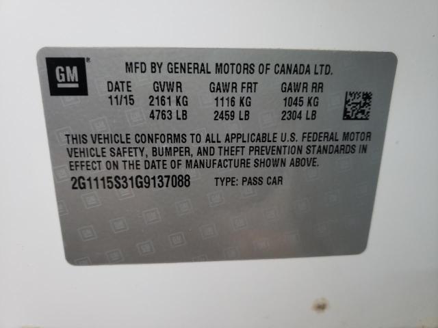 2016 CHEVROLET IMPALA LT - 2G1115S31G9137088