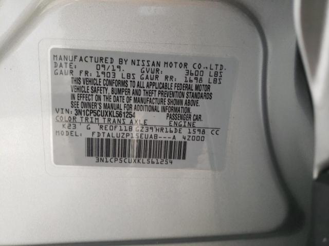 2019 NISSAN KICKS S 3N1CP5CUXKL561254