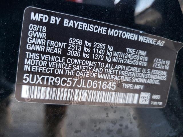 5UXTR9C57JLD61645 BMW X3 Xdrive30i