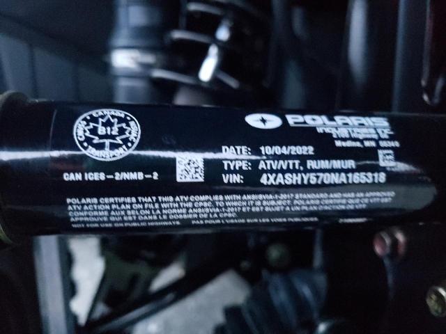 2022 POLARIS ATV 4XASHY570NA165318