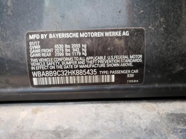 2017 BMW 330 I - WBA8B9C32HK885435