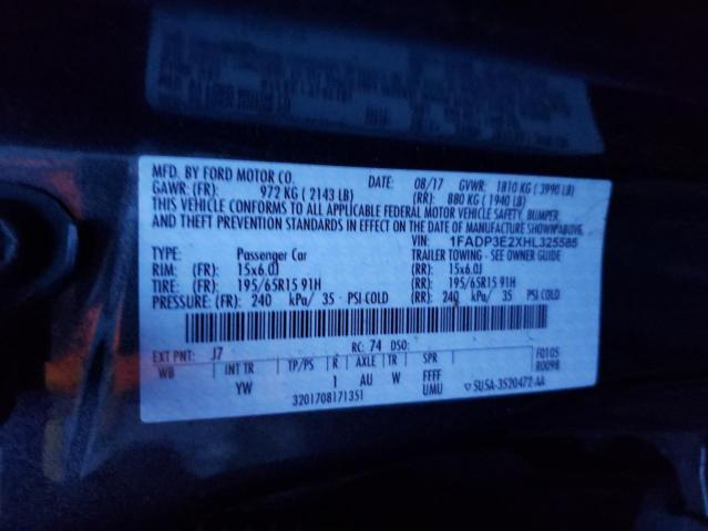1FADP3E2XHL325585 Ford FOCUS S