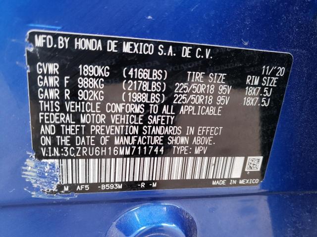 2021 HONDA HR-V SPORT - 3CZRU6H16MM711744
