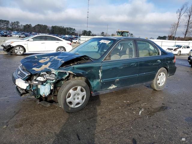 Salvage cars for sale from Copart Dunn, NC: 2000 Honda Civic EX