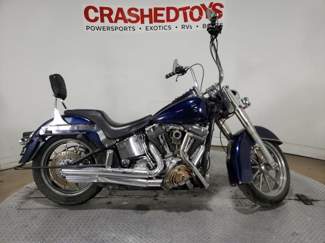 Salvage motorcycles for sale at Dallas, TX auction: 2003 Harley-Davidson Flstf