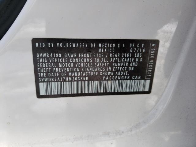 2017 VOLKSWAGEN JETTA SE - 3VWDB7AJ7HM203856