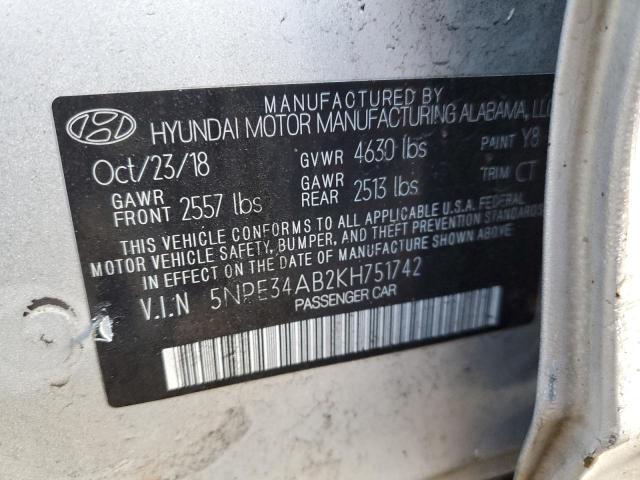 2019 HYUNDAI SONATA LIM - 5NPE34AB2KH751742
