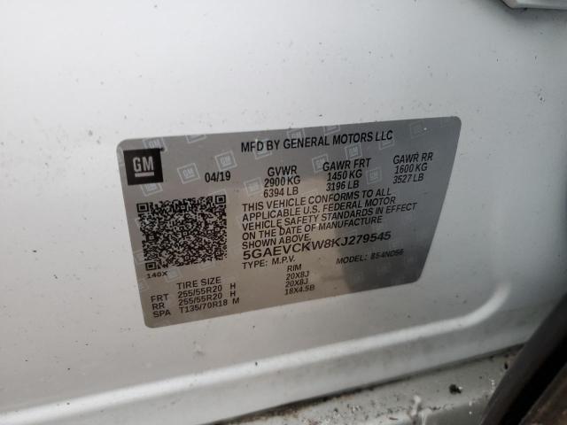 2019 BUICK ENCLAVE AV - 5GAEVCKW8KJ279545