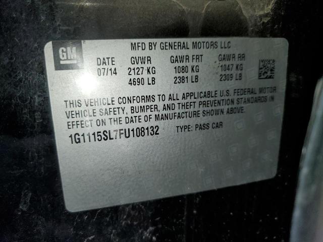 2015 CHEVROLET IMPALA LT 1G1115SL7FU108132