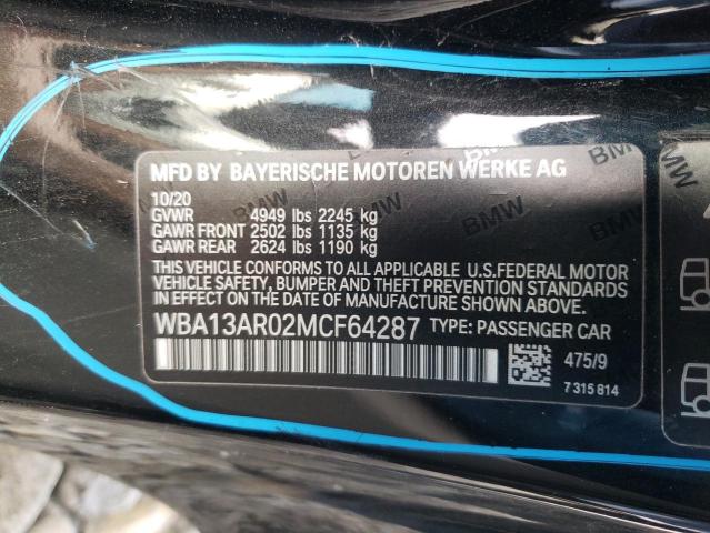 2021 BMW M440XI WBA13AR02MCF64287