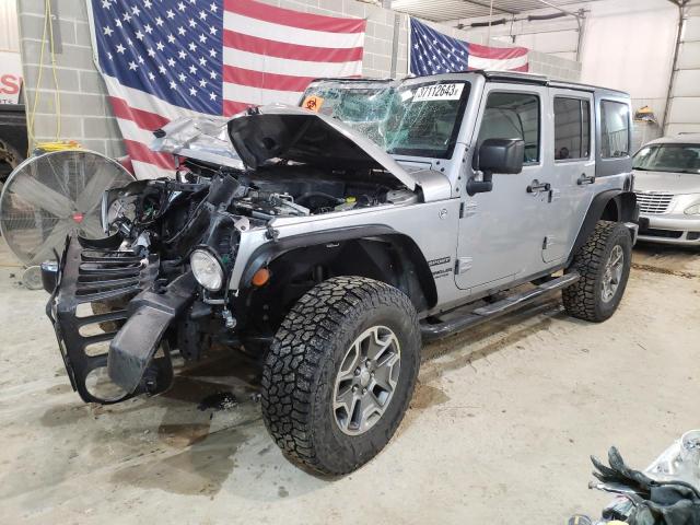 Salvage cars for sale from Copart Columbia, MO: 2015 Jeep Wrangler Unlimited Sport