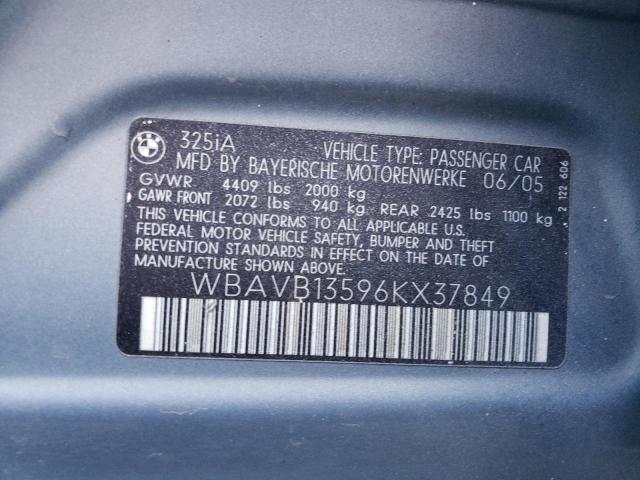WBAVB13596KX37849 BMW 325 I