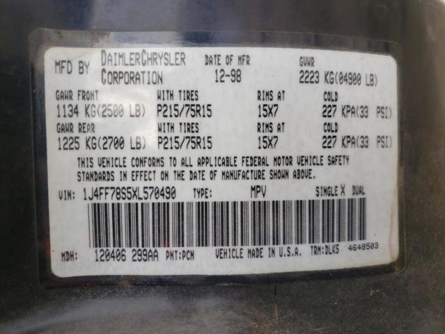 1J4FF78S5XL570490 Jeep Grand Cher