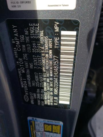 2017 HYUNDAI TUCSON LIM - KM8J33A41HU487577