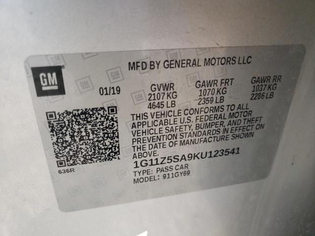 2019 CHEVROLET IMPALA LT - 1G11Z5SA9KU123541