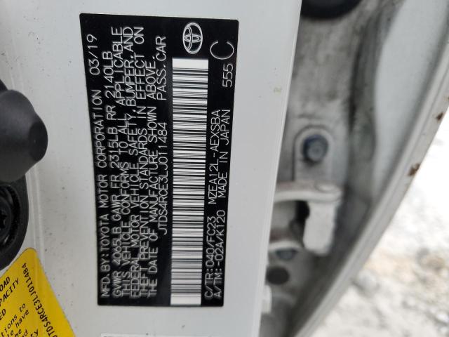 2020 TOYOTA COROLLA SE JTDS4RCE3LJ011484