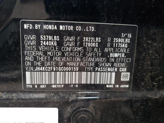 2016 ACURA RLX SPORT JH4KC2F91GC000159