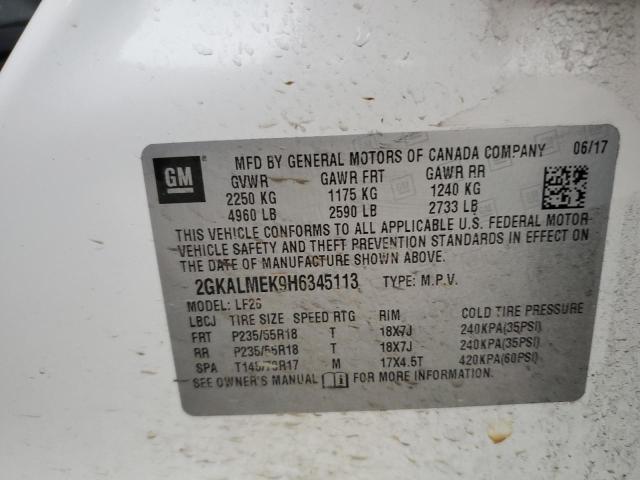 2GKALMEK9H6345113 GMC Terrain Sle