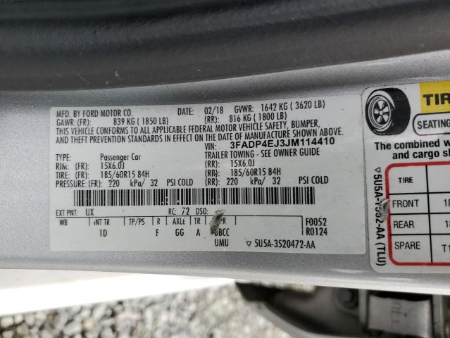 2018 FORD FIESTA - 3FADP4EJ3JM114410